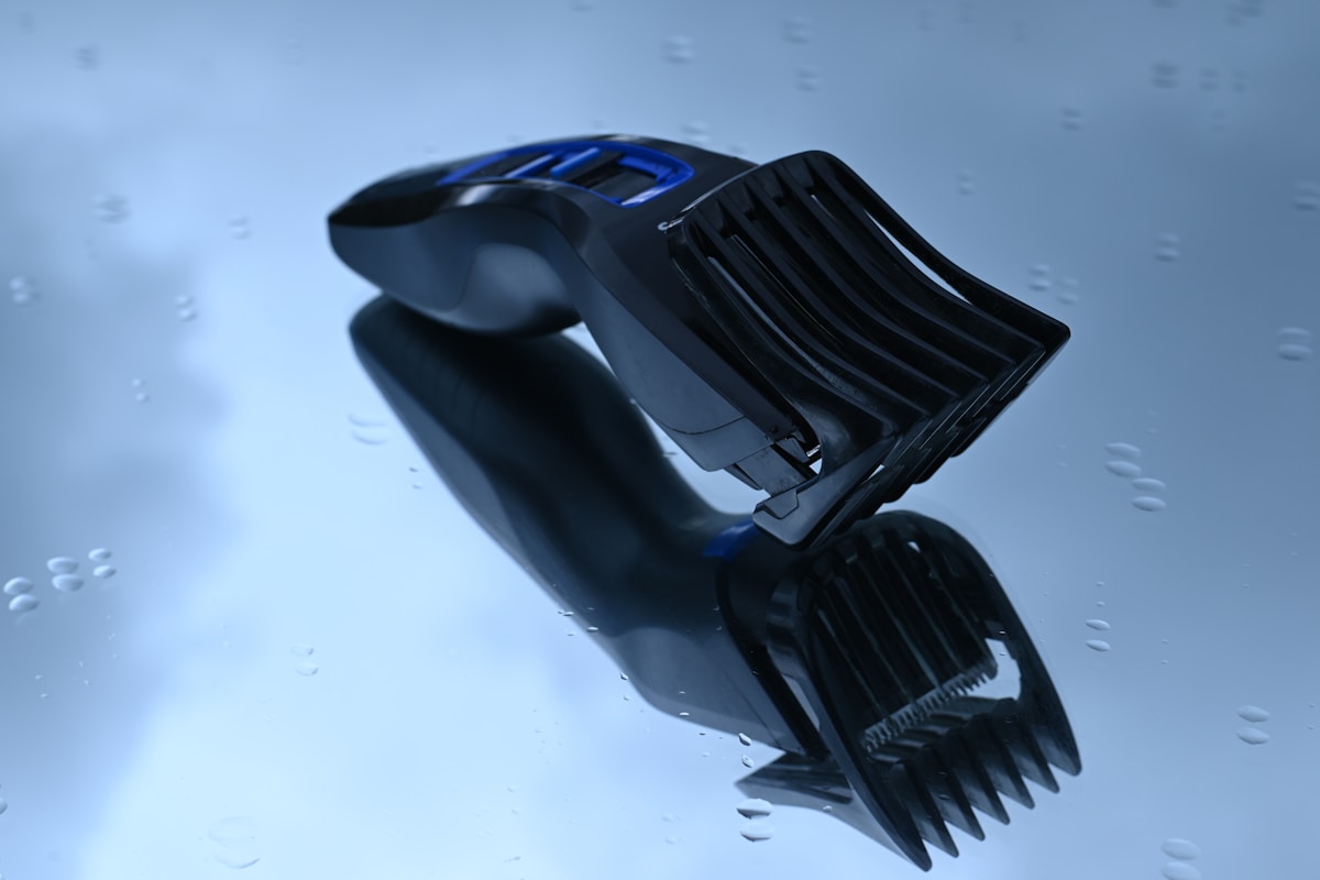 black and blue car hood