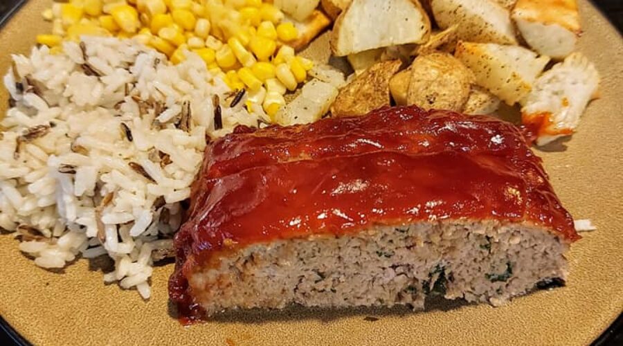 Juicy Turkey Meatloaf with Brown Sugar–Ketchup Glaze