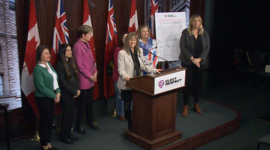Elected officials promoting the need for respect