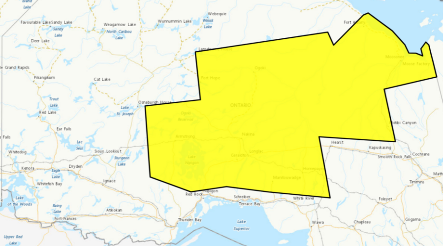 Ice buildup, outages possible for parts of Northwestern Ontario