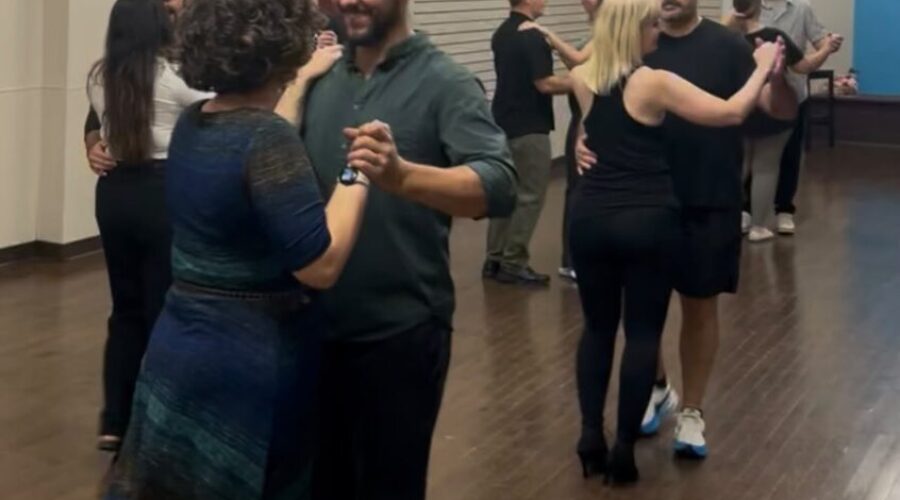 Two left feet, one dance floor